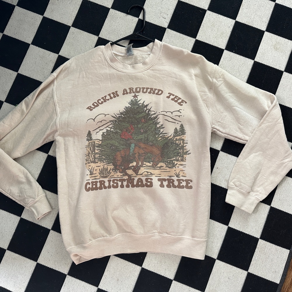 ❗️SOLD❗️ Western Christmas Crewneck Sweatshirt